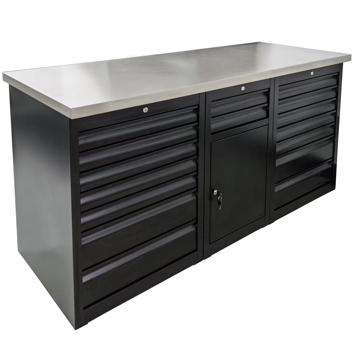 Unior 6' Workbench 72″ x 30″ x 36″ Black 1