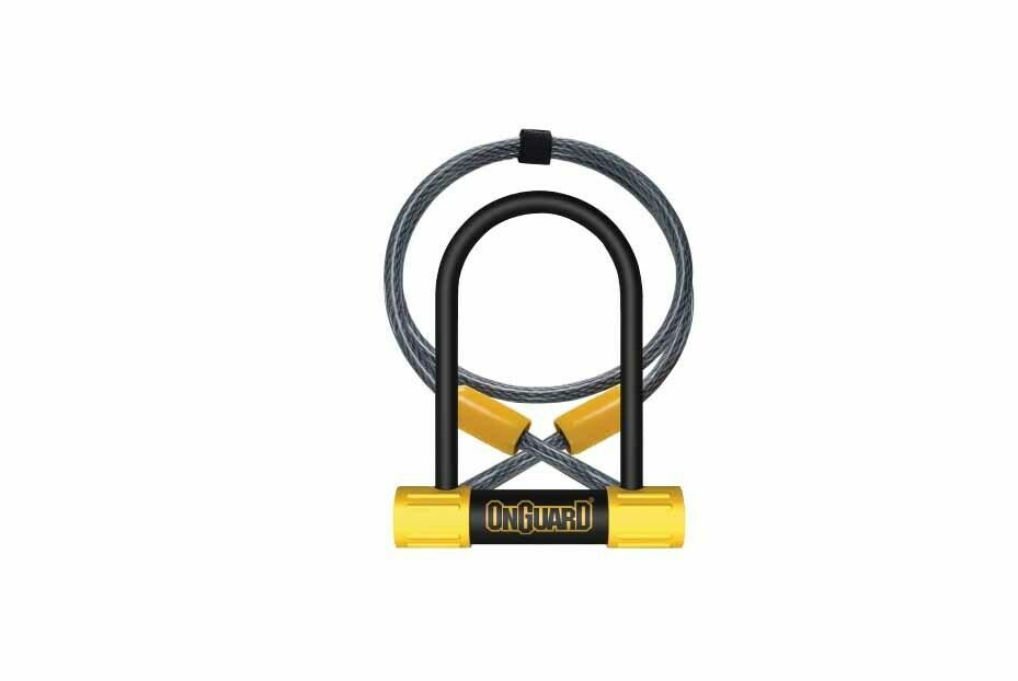 OnGuard Bulldog 8015 U-Lock Mini 3.5 x 5.5" with 4' Cable Track Fixed 1