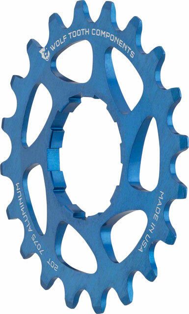 Wolf Tooth Components Single Speed Aluminum Cog 20T Compatible with 3/32 1