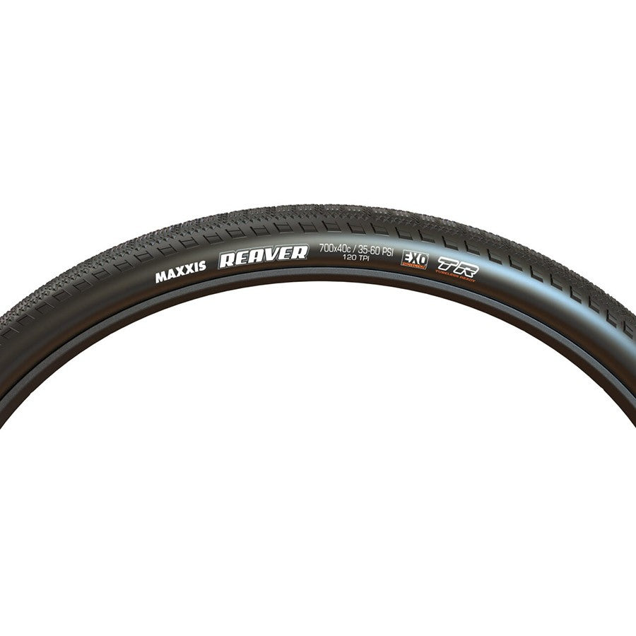 Maxxis Reaver Gravel Tire 700x45C, Folding, Tubeless Ready, HYPR-X, EXO, 120TPI, 3