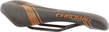 Chromag Lynx DT Saddle - Chromoly, Black/Orange 1