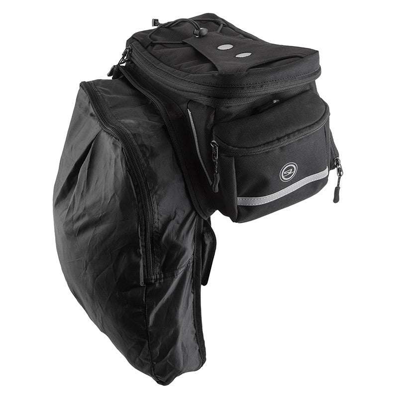 Sunlite RackPack Medium w/Pannier Bag Bag Rackpack Md W/panr Topload Bk (G) 1