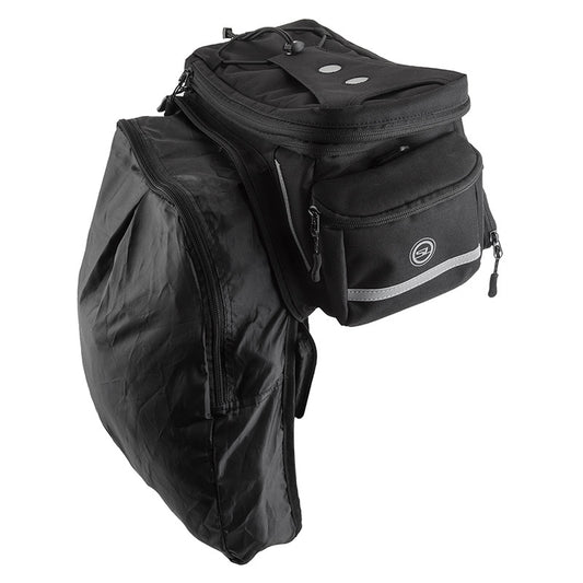 Sunlite RackPack Medium w/Pannier Bag Bag Rackpack Md W/panr Topload Bk (G) 1