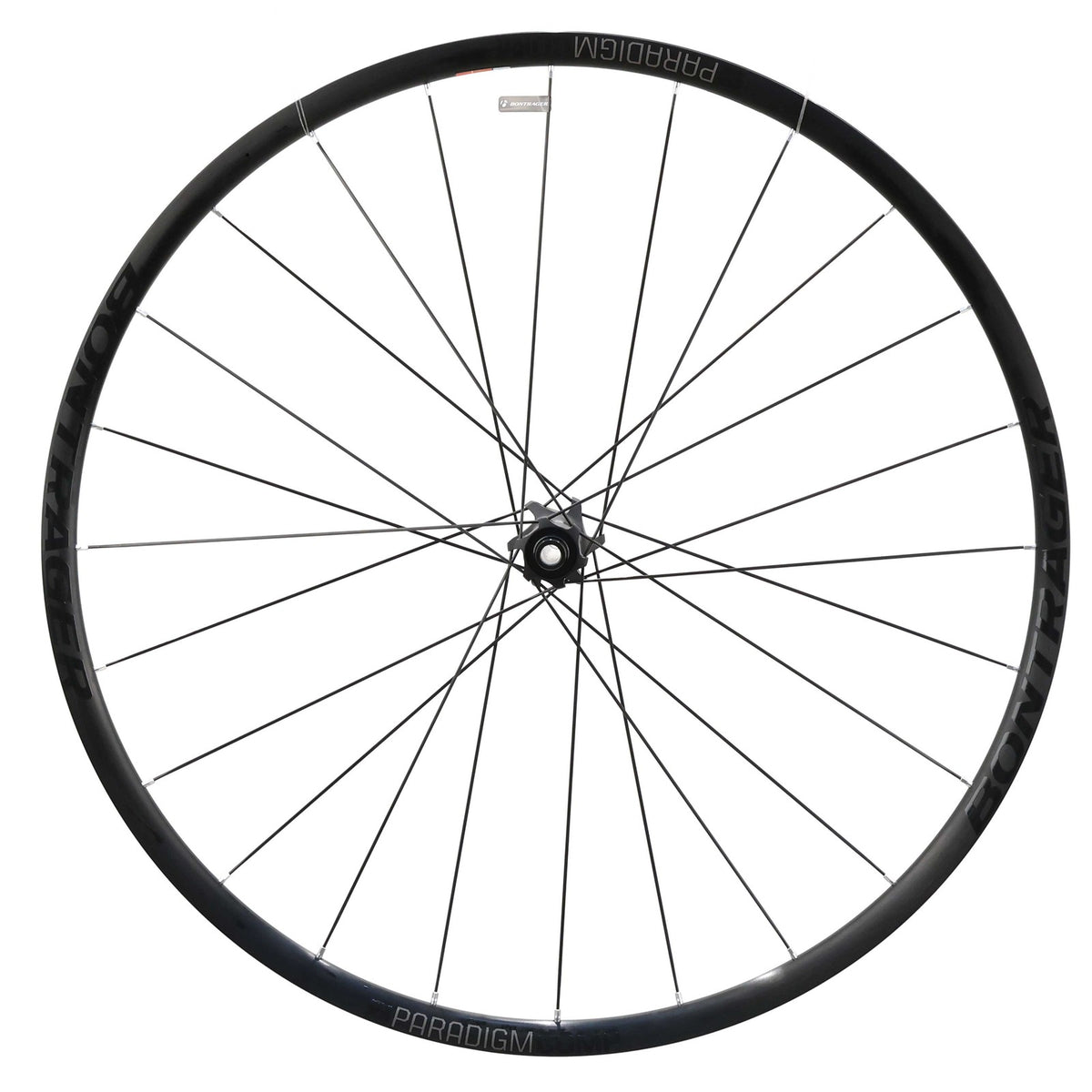 Bontrager Paradigm Comp Disc Front Wheel, 700c, 12x100mm Thru Axle, TLR, Black 1