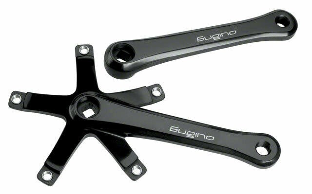 Sugino 75 NJS Track Crank Arm Set 170mm Black 144bcd 1