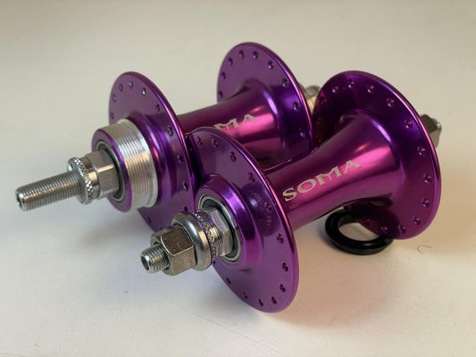 Soma Somax Track Hubs 36h Fix / Free - Purple Anodized 1
