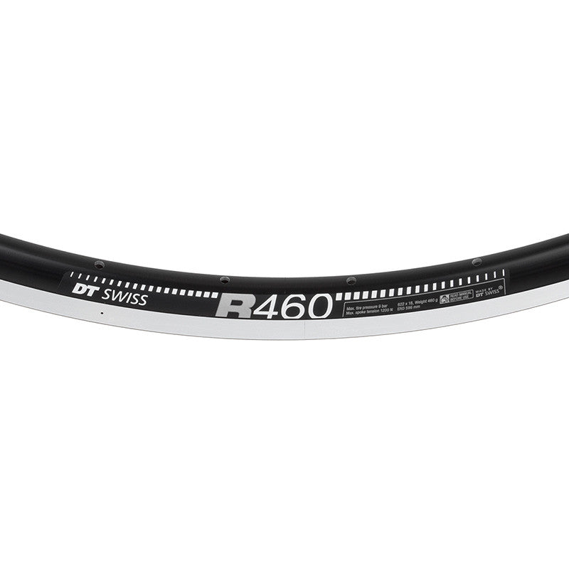 DT Swiss R460 Road Rim 700c 622x18 32-Hole Black MSW Machined Sidewall 1