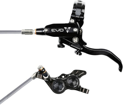 Hope EVO GR4 Disc Brake/Lever Left Post 4-Piston Braided Black 1