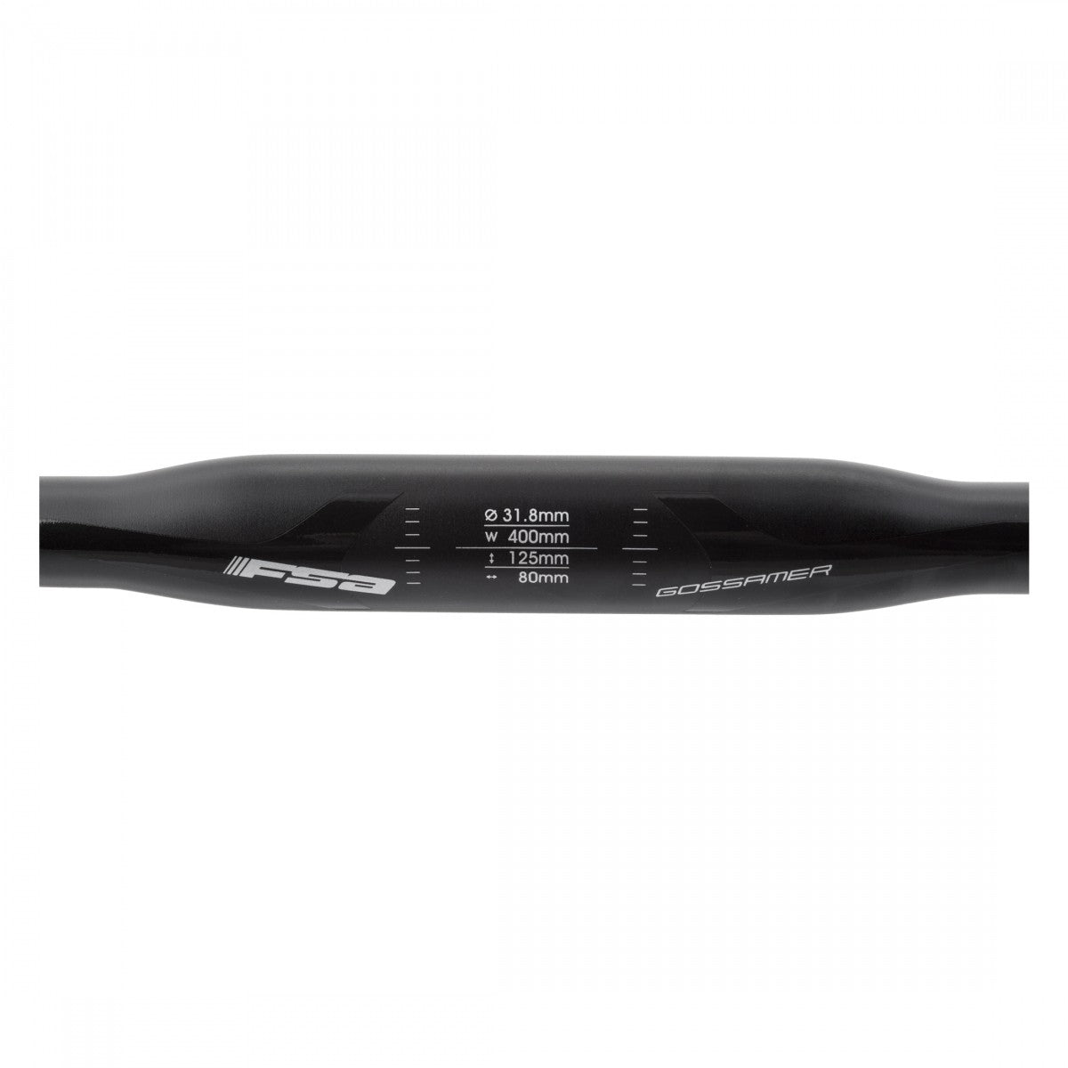 FSA Gossamer Wing Compact Drop Handlebar, Diameter: 31.8mm, 400mm, Drop: 125mm, 3