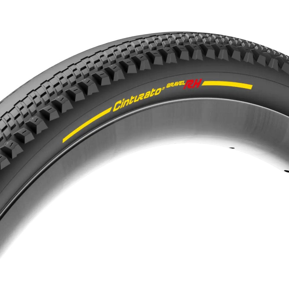 Pirelli Cinturato Gravel RH 700x50 TLR Tire Yellow Side Knobs Black 1