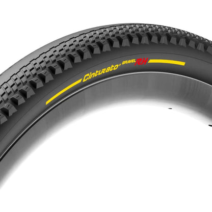 Pirelli Cinturato Gravel RH 700x50 TLR Tire Yellow Side Knobs Black 1