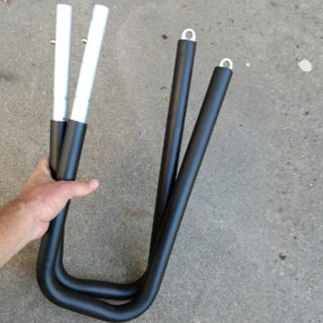 Moved by Bikes Payload SUP Adapter 6in Bar Set Black 2pcs 2