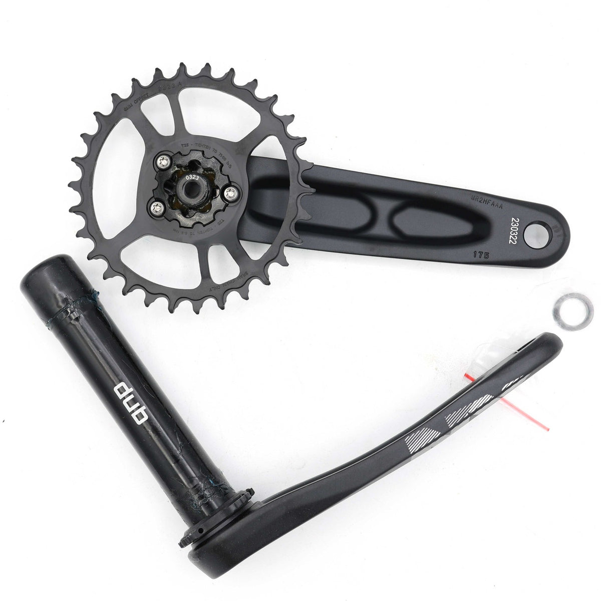 SRAM NX Eagle Fat Bike Crankset 175mm 30T DUB 170/177 Black 4