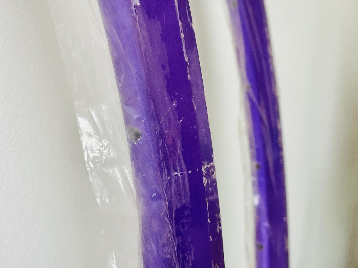 NOS Australian Velocity Deep V 700c Alloy Rim Set 32h NMSW - Purple Anodized 4