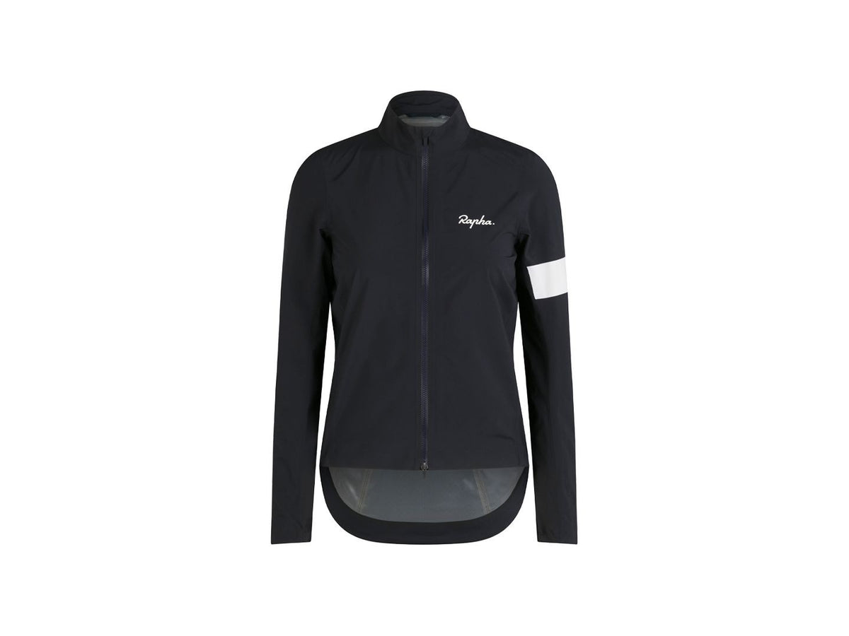 Rapha Core Women's Cycling Rain Jacket II L Black/White 1