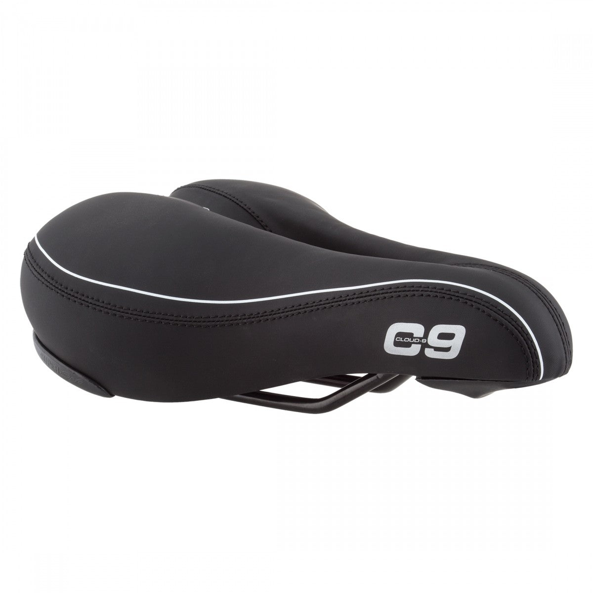2 Pack Cloud-9 Unisex Cut Out Bicycle Comfort Seats Black Vinyl 10.5x7.25 2