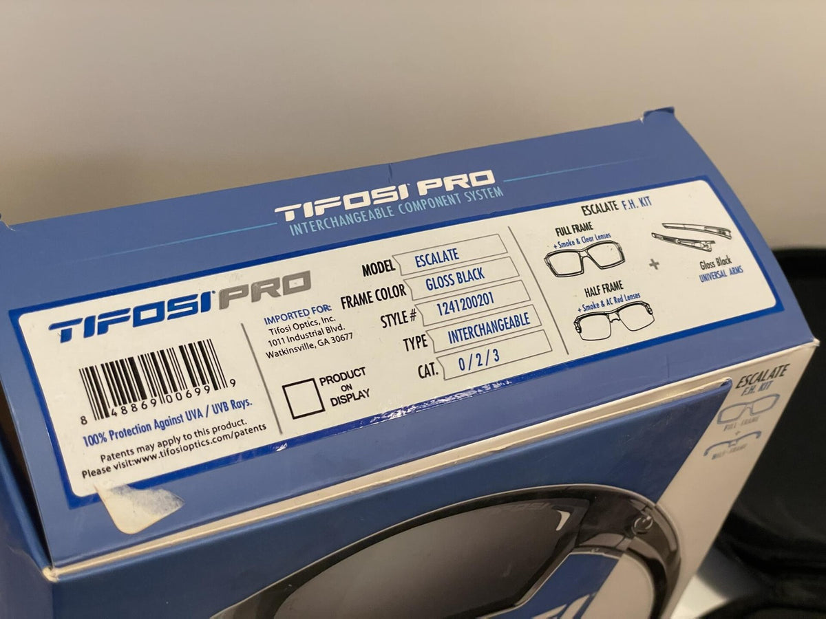 Tifosi Pro F.H. Kit Escalate Sunglasses - Gloss Black - Interchangeable Lenses 8