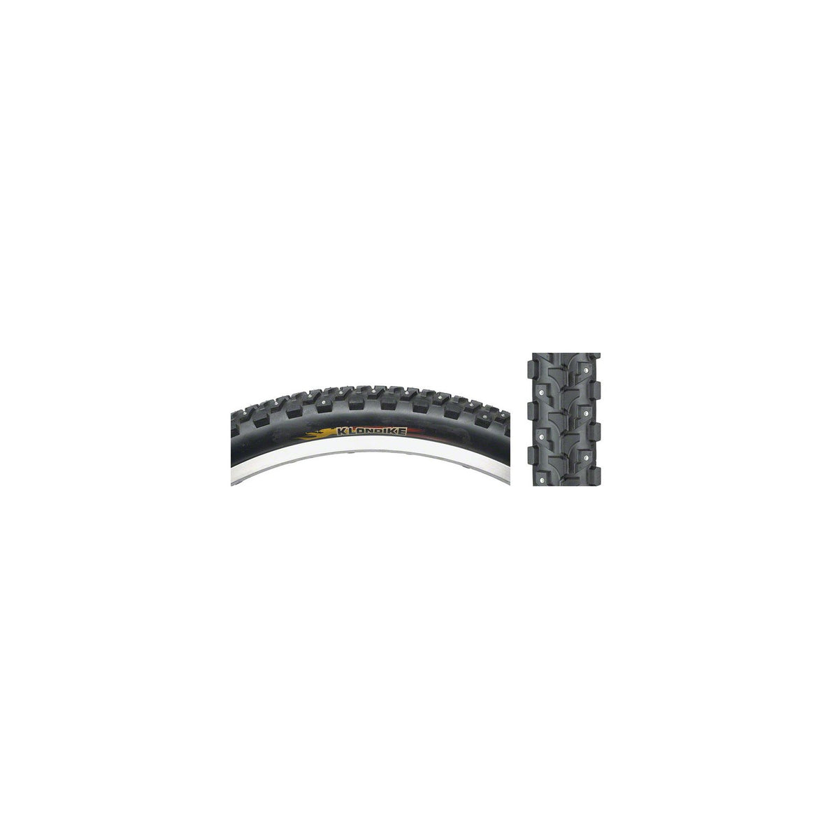 Kenda Klondike K946 Studded Tire 26x1.95, 168 Studs Steel Bead Black 1