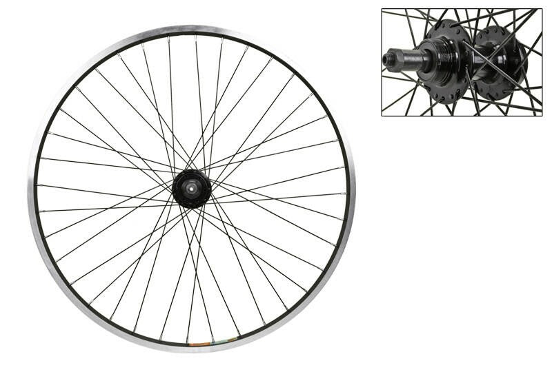 WM Wheel Rear 26x1.5 559x19 Aly Bk Msw 36 Aly Fw 5/6/7sp 6b Qr Bk 135mm 14gbk 1