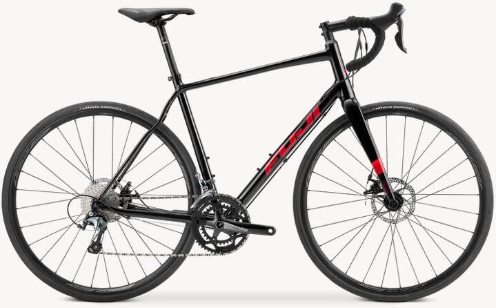 Fuji Sportif 1.3 Disc Brake Endurance Road Bike - Pearl Black/Orange 49cm 1