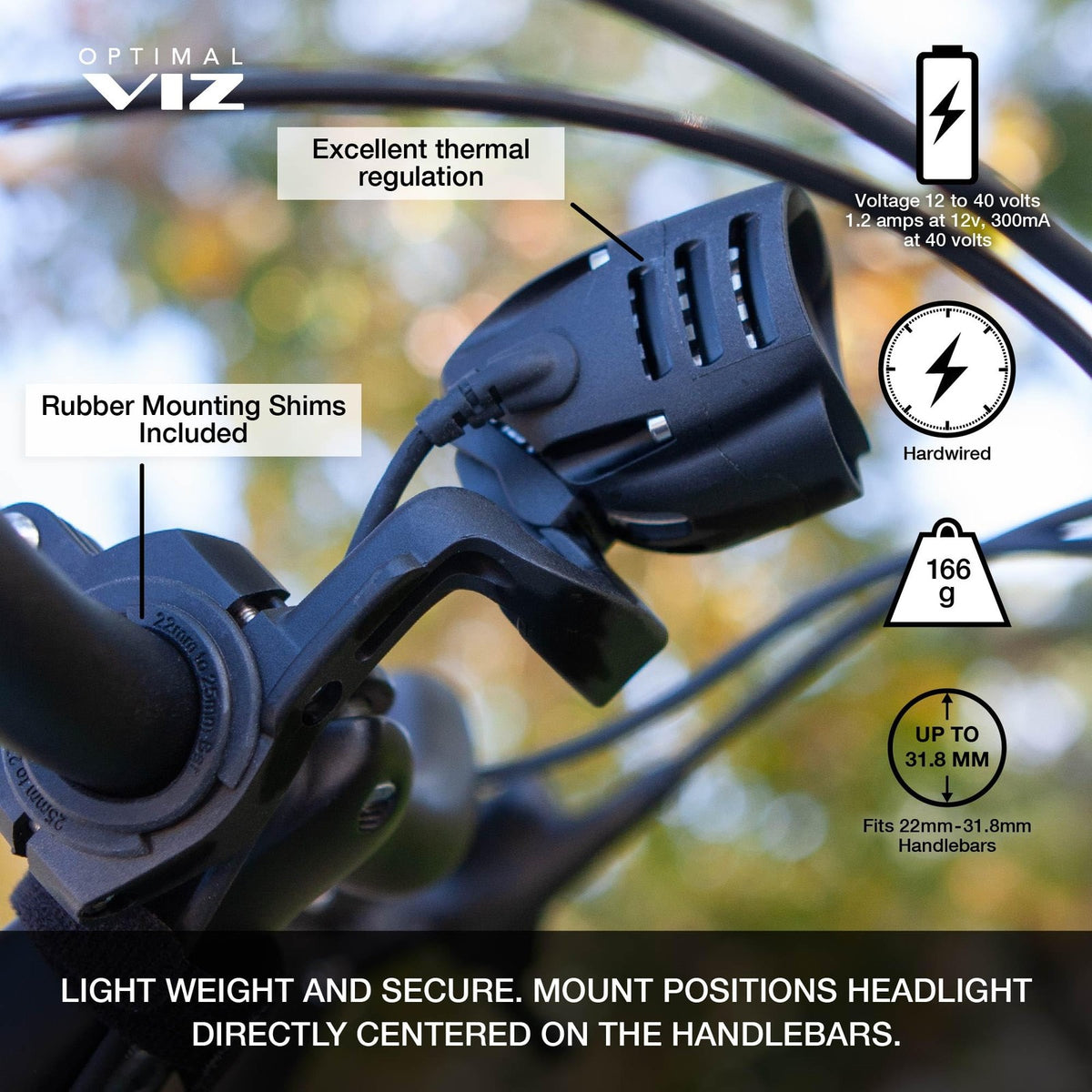 NiteRider EPro 1000 E-Bike Headlight – 1000 Lumen Hardwired Electric Bike Light, 3