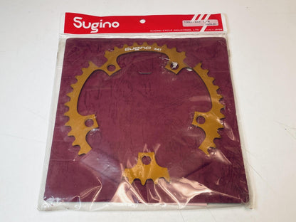 NOS Sugino Pista Track Chainring 130BCD 44t 1/8" - Gold Anodized 1