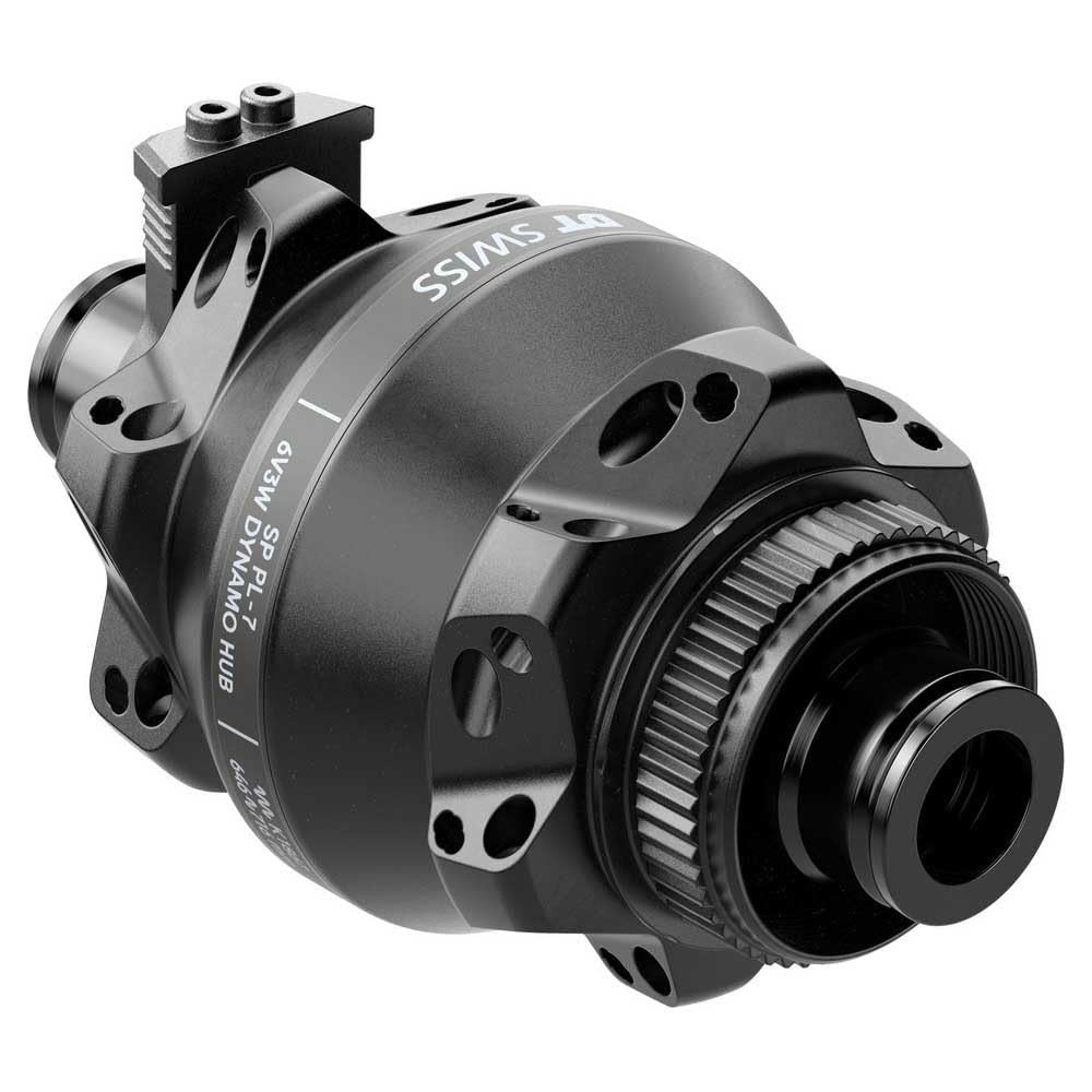 DT Swiss 350 Front Hub - 12 x 100mm, Center-Lock, Black, 24H, Dynamo Shutter 35P 1
