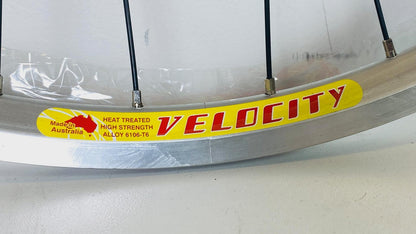 Velocity AeroHEAT 26" MTB Wheelset 32h 8-10 Speed 100/135 - Black/Silver 4