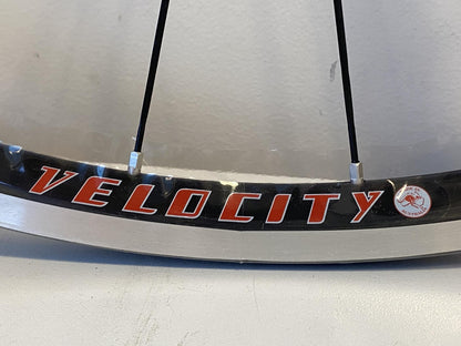 Velocity MAJOR TOM 700c Tubular Road Wheelset 24h/28h 100/130 8-10s - Black 4