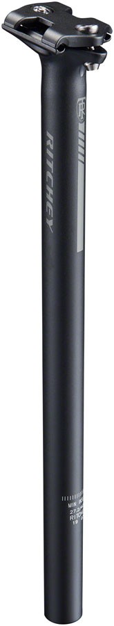 Ritchey Comp Zero Seatpost: 27.2mm, 400mm, Black, 2020 Model 1