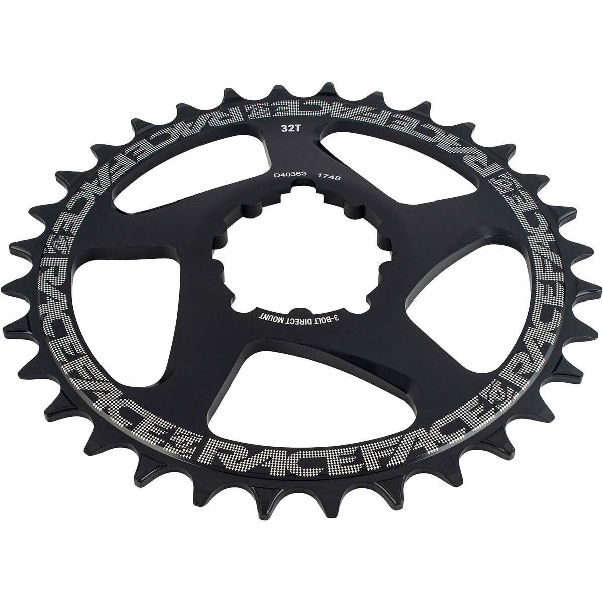 RaceFace Narrow Wide Chainring: Direct Mount 3-Bolt Compatible 32t Black 3