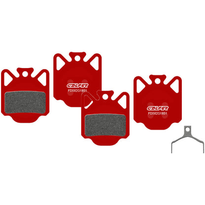 2 Galfer Campagnolo Ekar DB-310 Advanced Compound Disc Brake Pads Pair 1