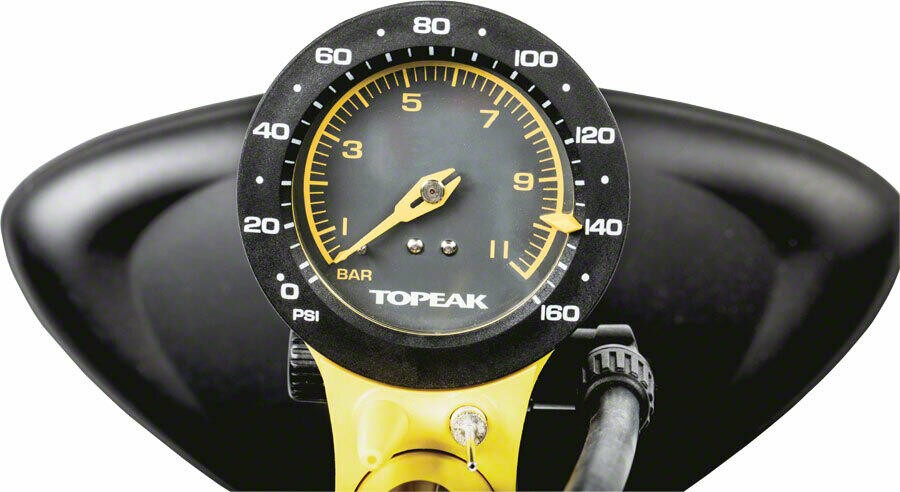 Topeak Joeblow Sport III Floor Pump w/ Gauge 160psi Presta + Schrader - TJB-S6 2