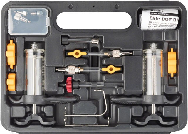 Jagwire Elite DOT Bleed Kit, includes SRAM Avid Formula Hayes Hope Adapters 2