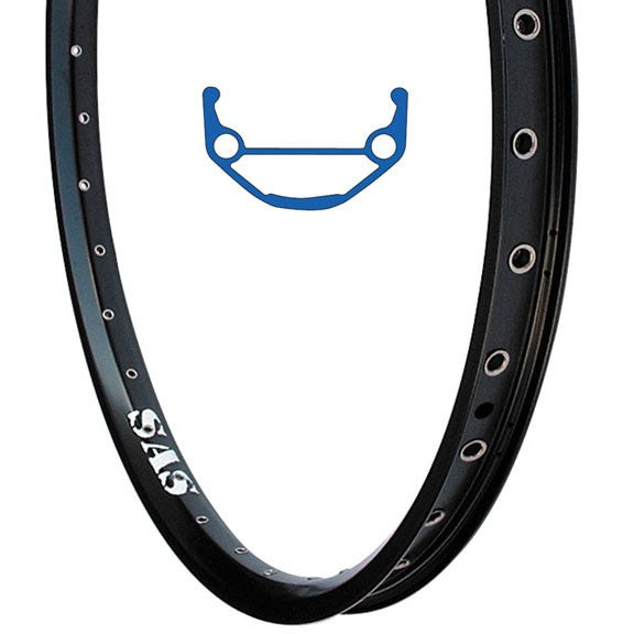 Halo SAS 26" Double Wall T-10 Heat Treated Alloy Rim, 36H, Black, DH & Dirtjump 1