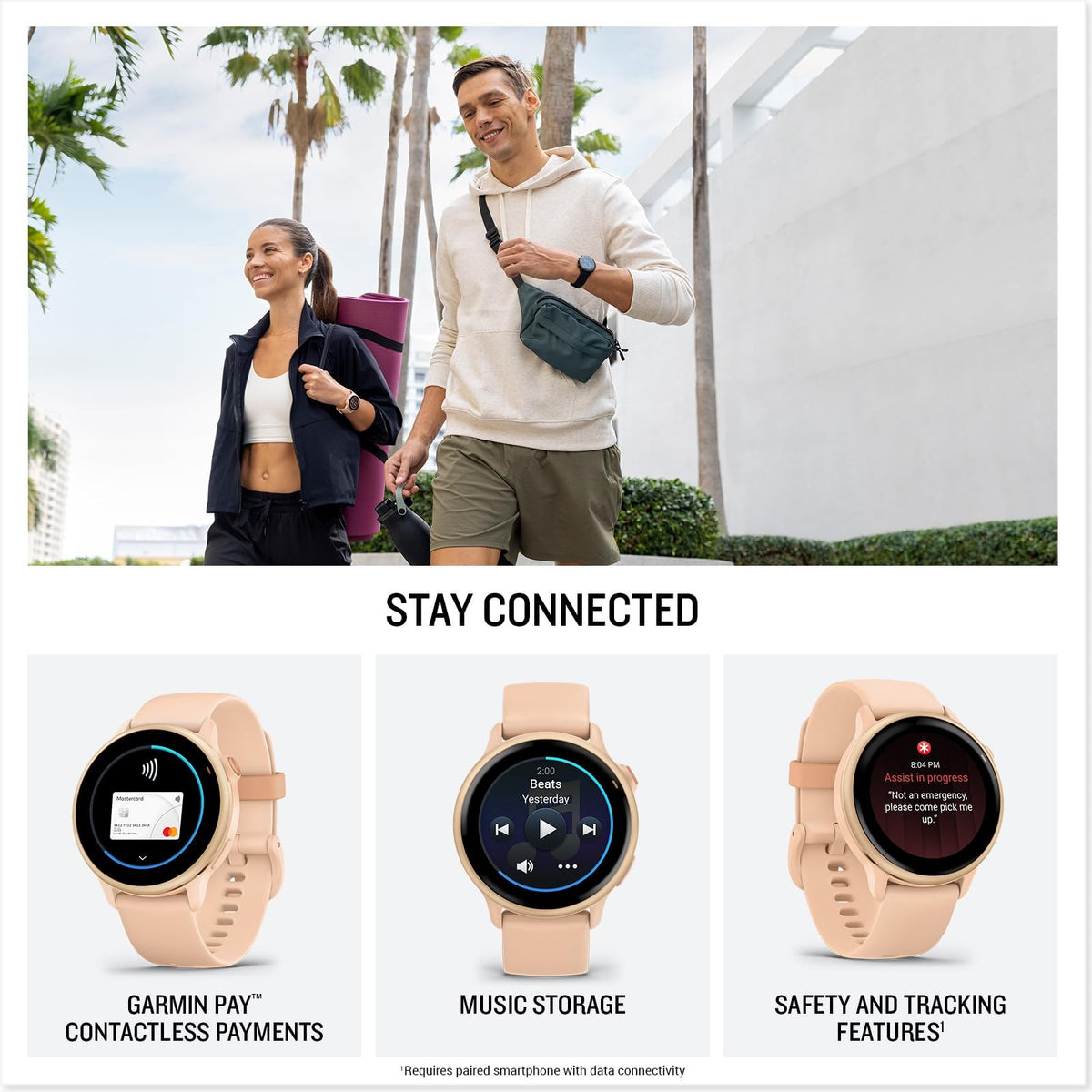 Garmin vivoactive 6 Fitness GPS Smartwatch AMOLED Display Pink Dawn 5