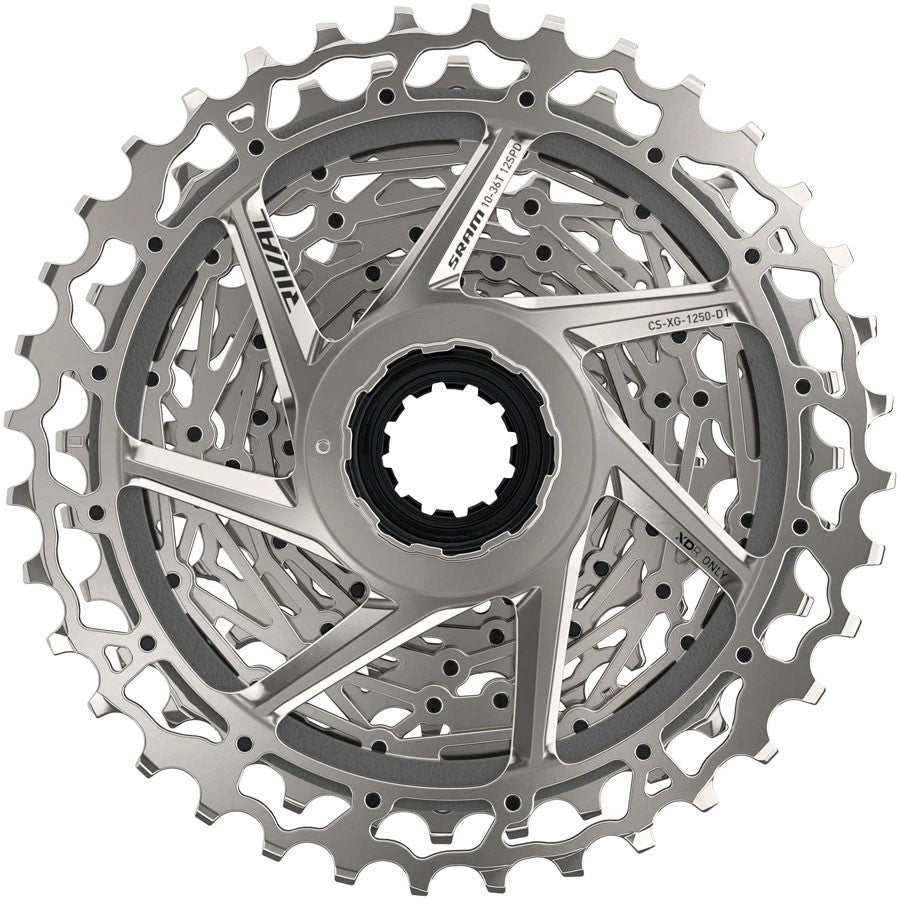 SRAM Rival AXS XG-1250 12-Speed Cassette 10-36T Silver for XDR Driver 2