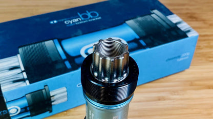 NOS crankbrothers cyanBB ISIS Bottom Bracket 108mm 68-73mm 220g 4