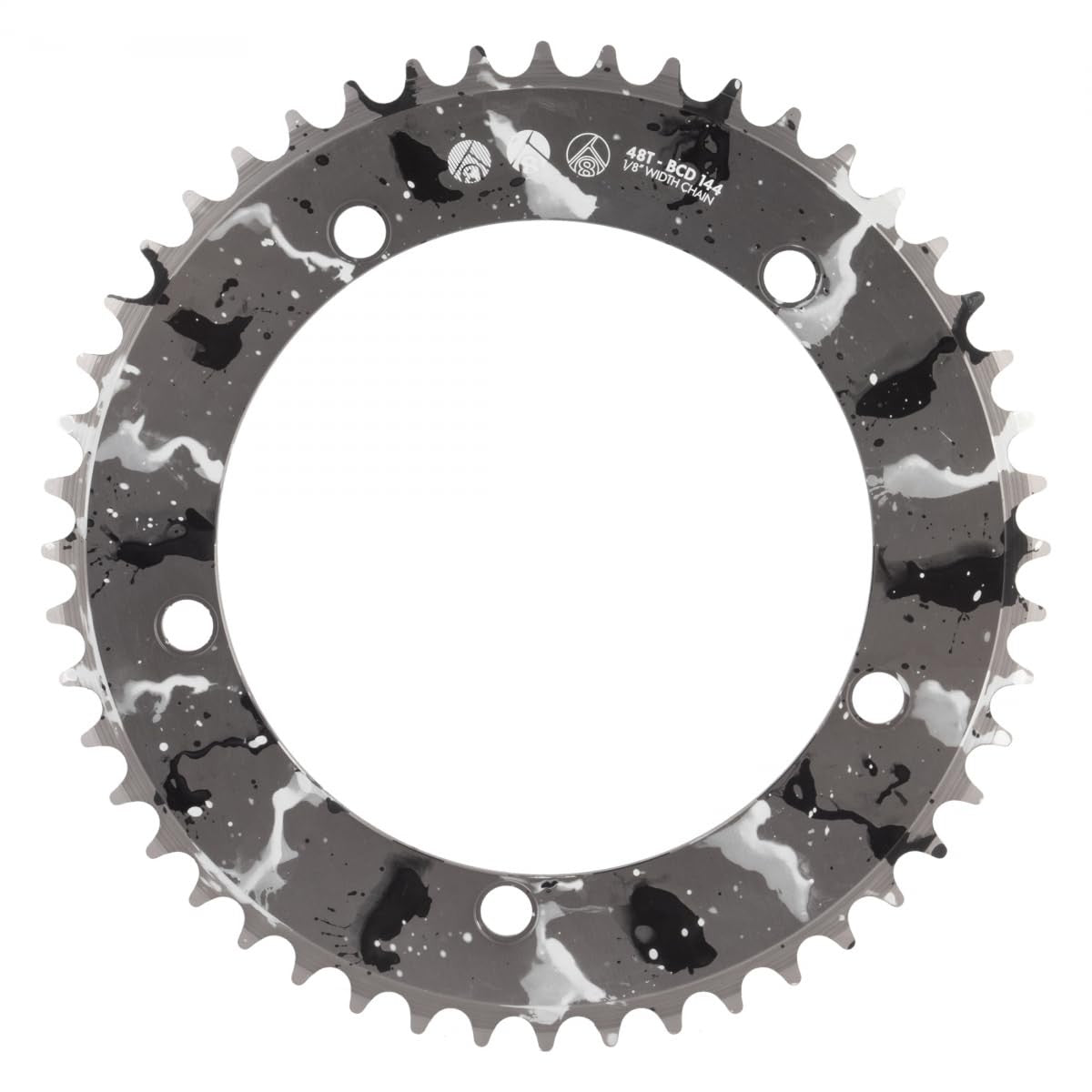 Origin8 Splat Track Chainring 48T 144mm 5-Bolt Silver 1