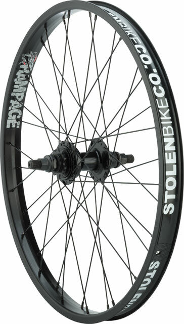 Stolen BMX Rampage 22in Rear Wheel 9T Driver Black (457 ISO) - 22" BMX 1
