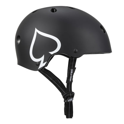 Pro-Tec Low Pro Certified Helmet - MATTE BLACK, L/XL (Large/X-Large) 2