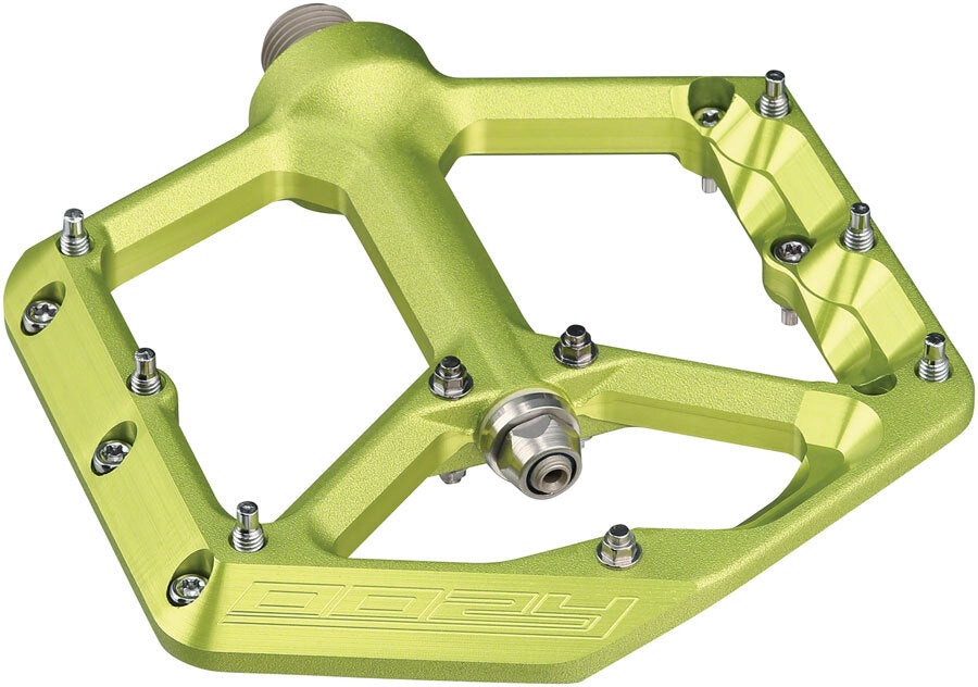 Spank Oozy Pedals - Platform Aluminum 9/16" Green 1