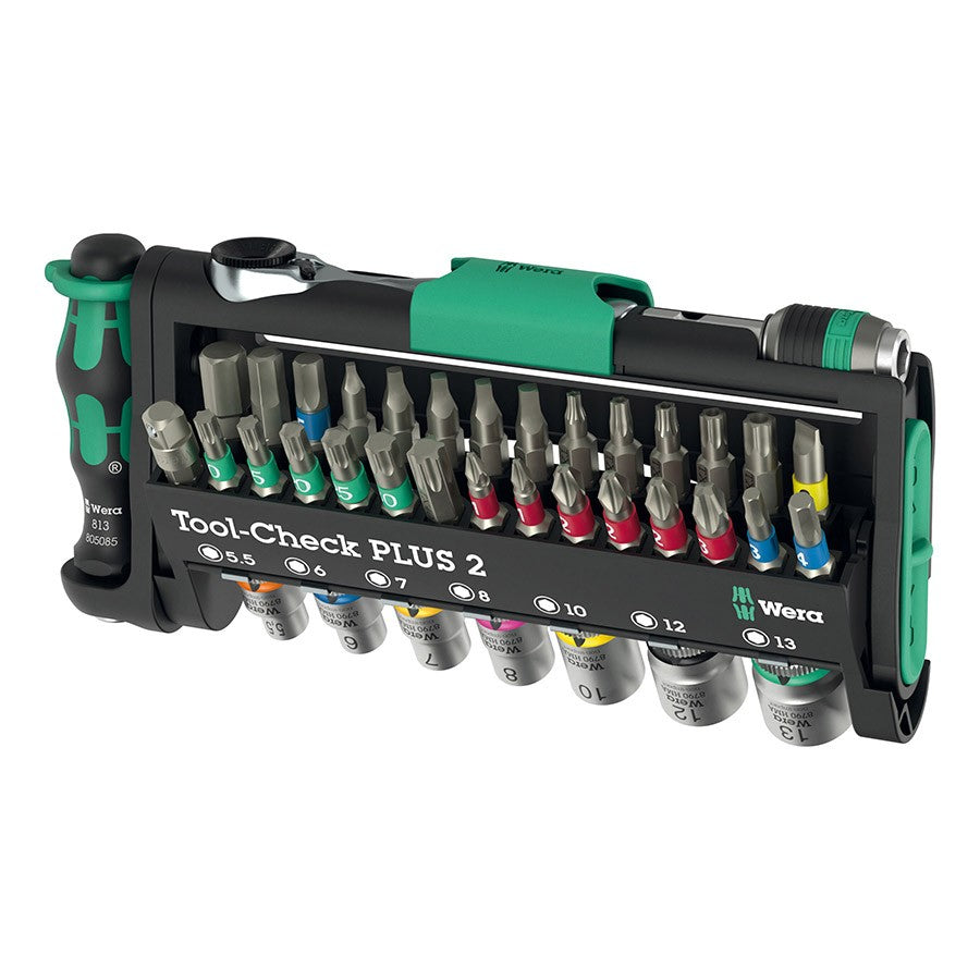 Wera TOOL-CHECK PLUS 2 Metric/Imperial 39-Piece 1/4" Compact Tool Set 1