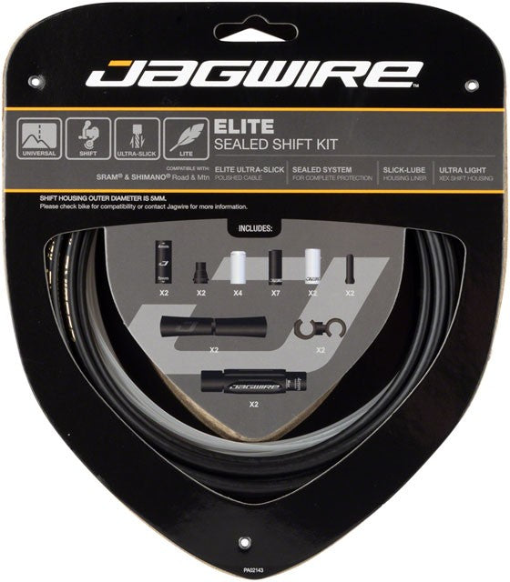 Jagwire Elite Sealed Shift Cable Kit SRAM/Shimano Black 1