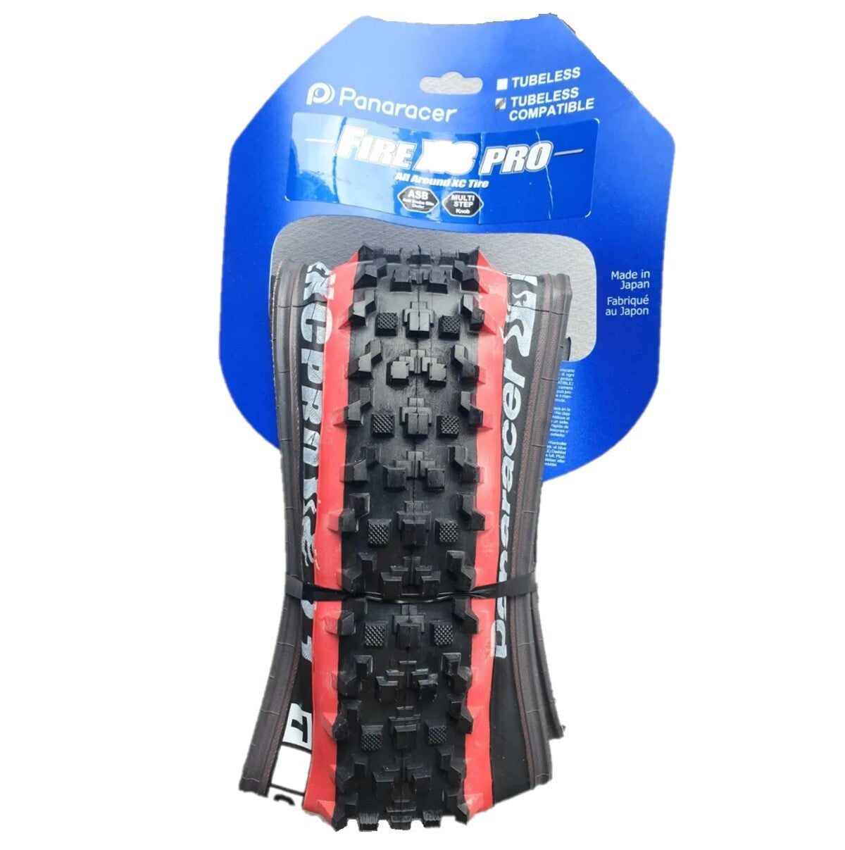 Panaracer Fire Pro Tire 26x2.1" Tubeless Folding Black/Red MTB Mountain 26" 1