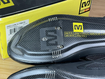 NOS Mavic SSC Zxellium Ultimate Road Bike Shoes 12.5 US 47-1/3 EU - BLACK 6