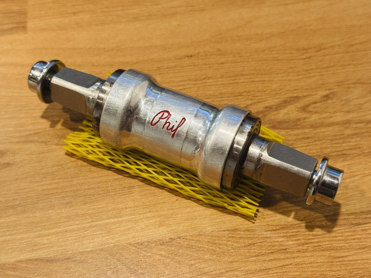 NOS Phil Wood Square Taper JIS Bottom Bracket Spindle 68x127mm 1