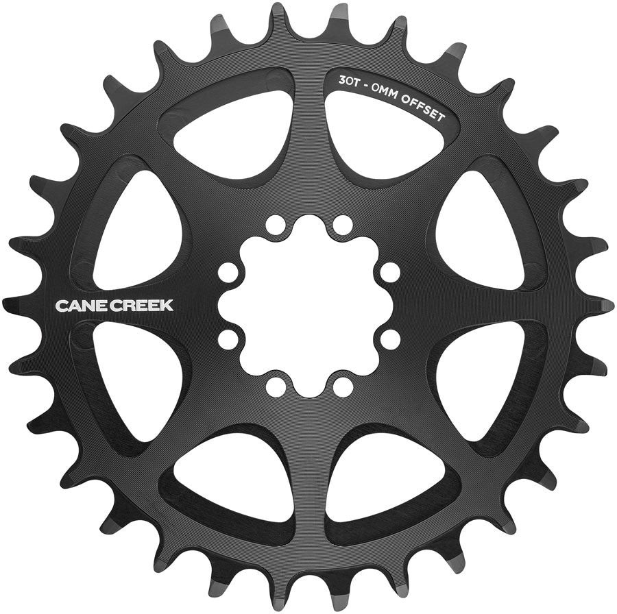 Cane Creek Direct Mount Chainring - 30t, 8-Bolt Direct Mount, 0mm Offset, Black 1