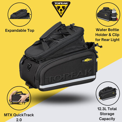 Topeak MTX 2.0 TrunkBag DX with QuickTrack System 3