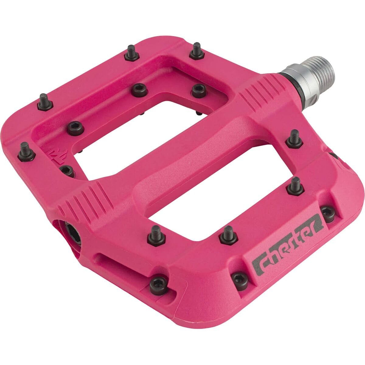Raceface Chester Small Platform Pedals Body: Nylon Spindle: Cr-Mo 9/16" Magenta 2